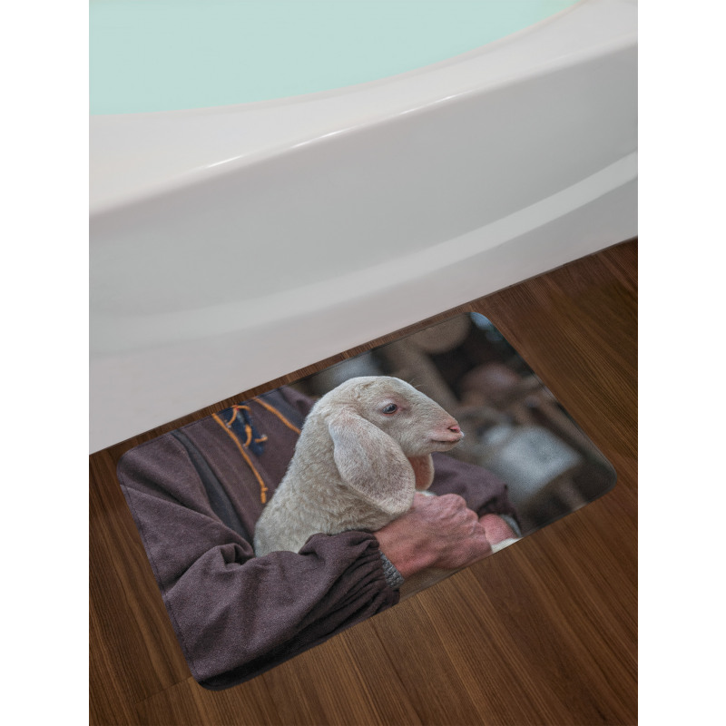 Baby Lamb Old Man Bath Mat