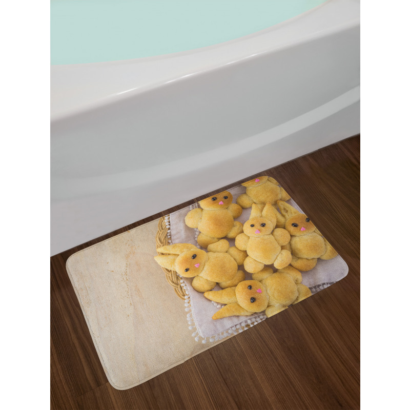 Homemade Rabbit Cookie Bath Mat