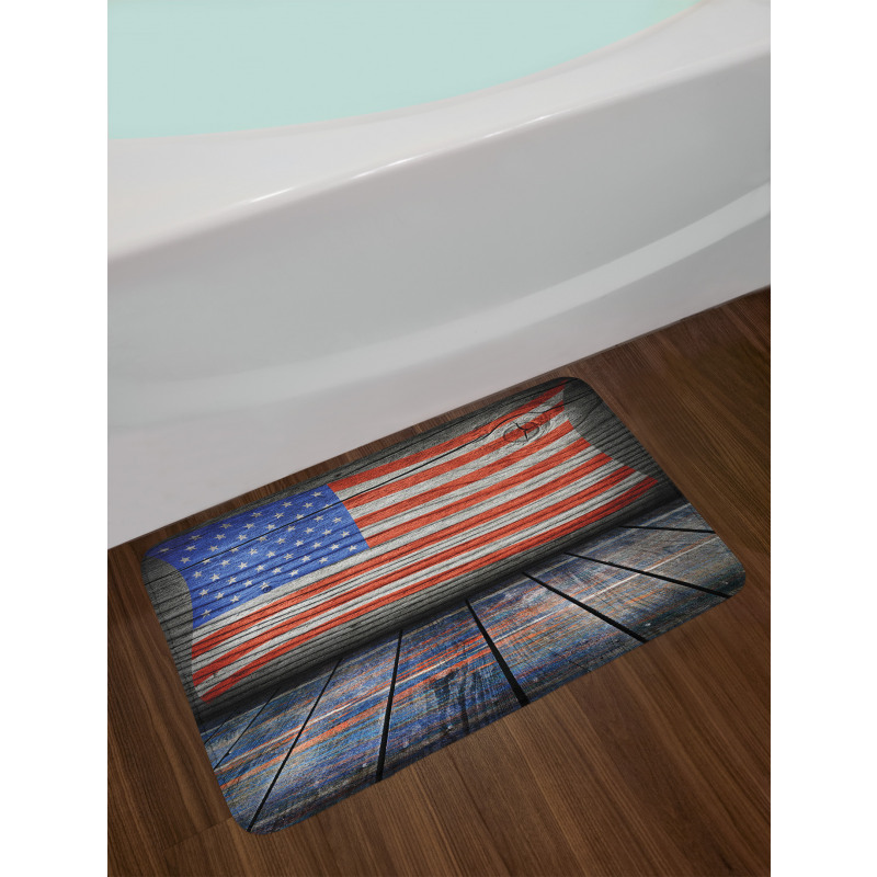 Patriotic National Flag Bath Mat