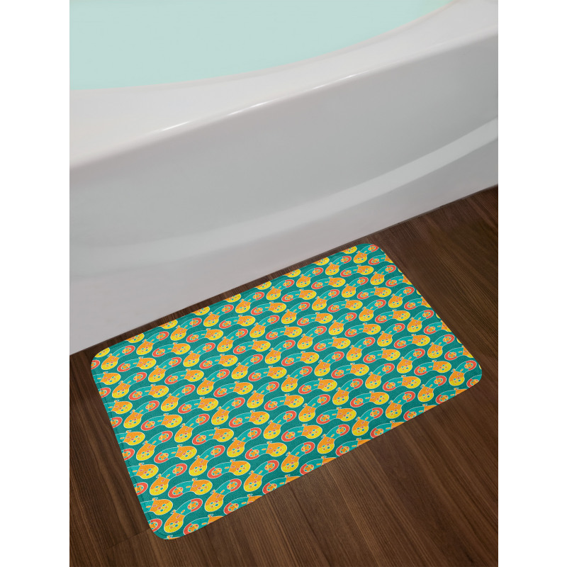 Retro Colored Gamepad Art Bath Mat