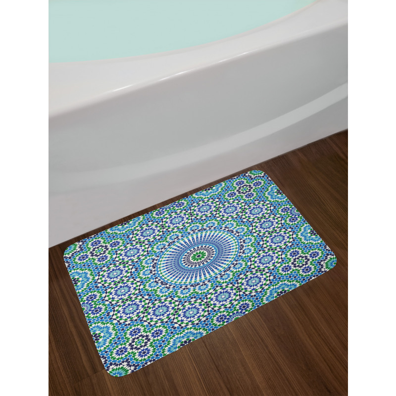 Eastern Floral Ornate Motif Bath Mat