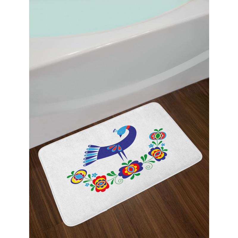 Ukrainian Culture Floral Bath Mat