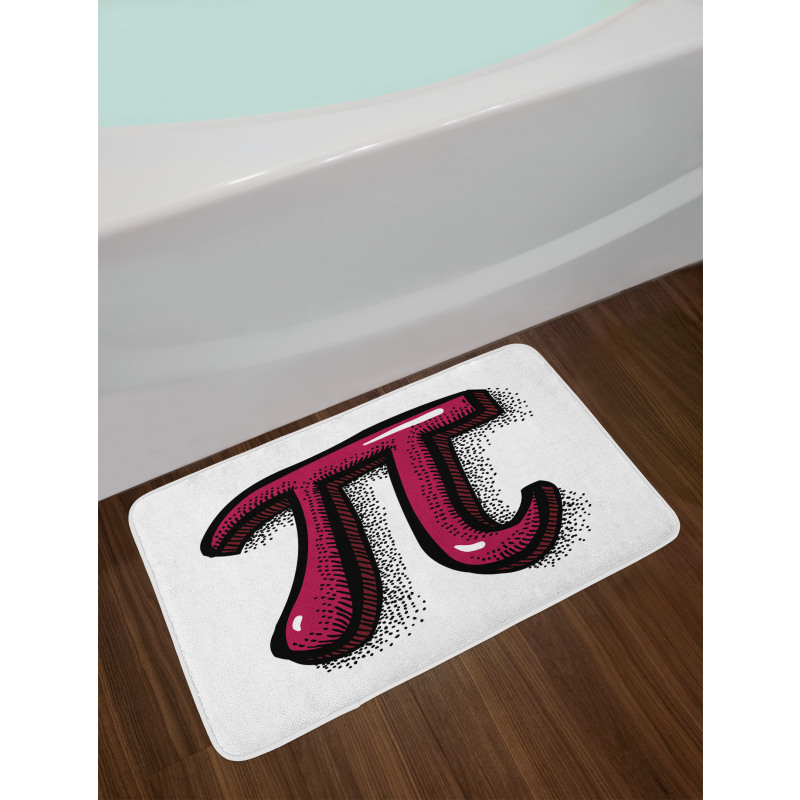 Cartoon Design Number Bath Mat