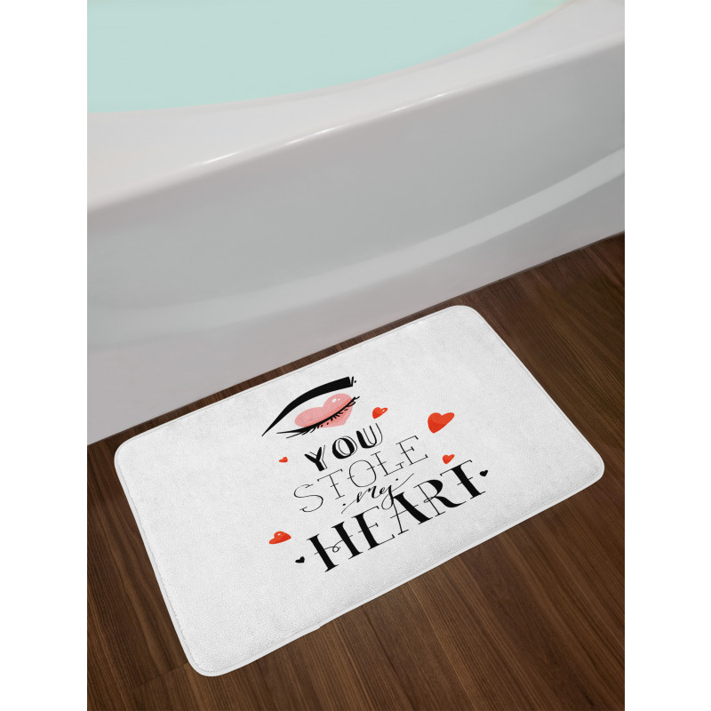 You Stole My Heart Woman Eye Bath Mat