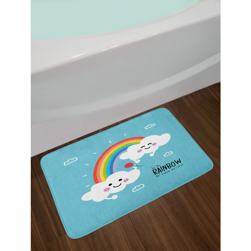 Be Rainbow Someone Saying Bath Mat