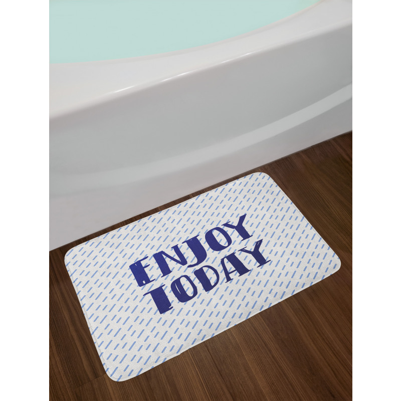 Positive Phrase Bath Mat