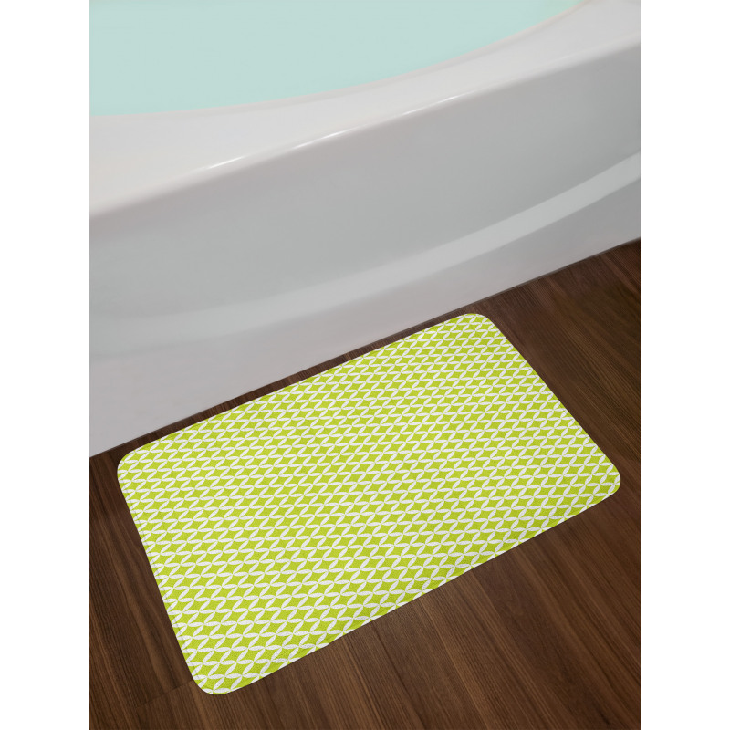 Retro Diamond Star Rounds Bath Mat