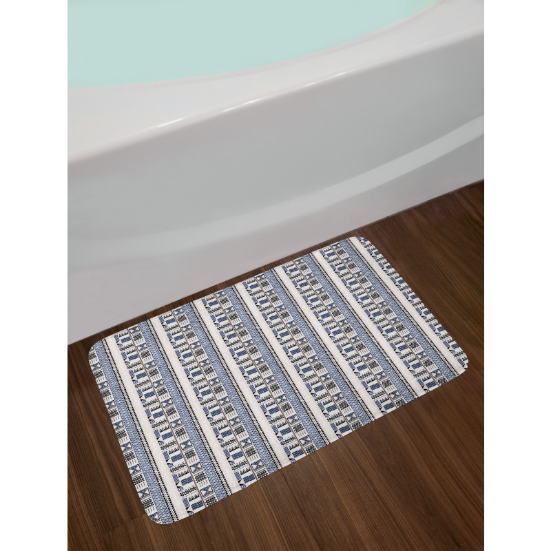 Tribal Traditional Shapes Bath Mat