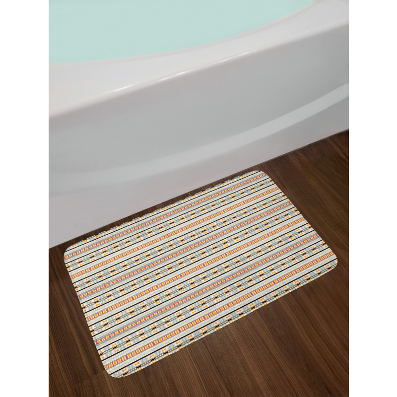 Stripes Kente Motif Bath Mat