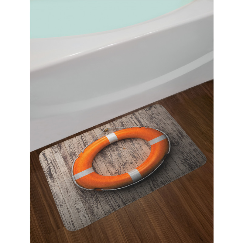 Wooden Hardwood Grunge Bath Mat