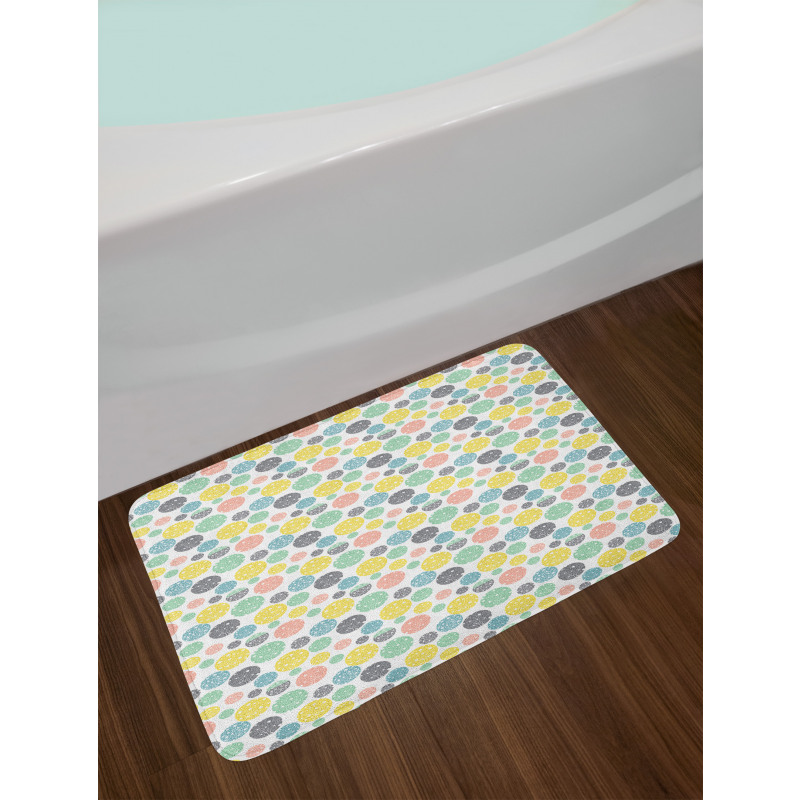 Floral Branch Rounds Art Bath Mat