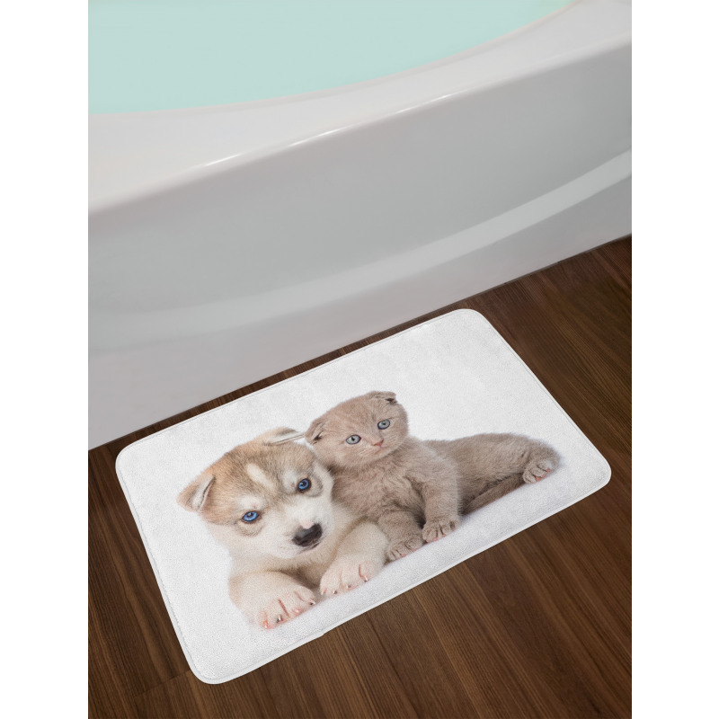 Cuddling Animals Bath Mat