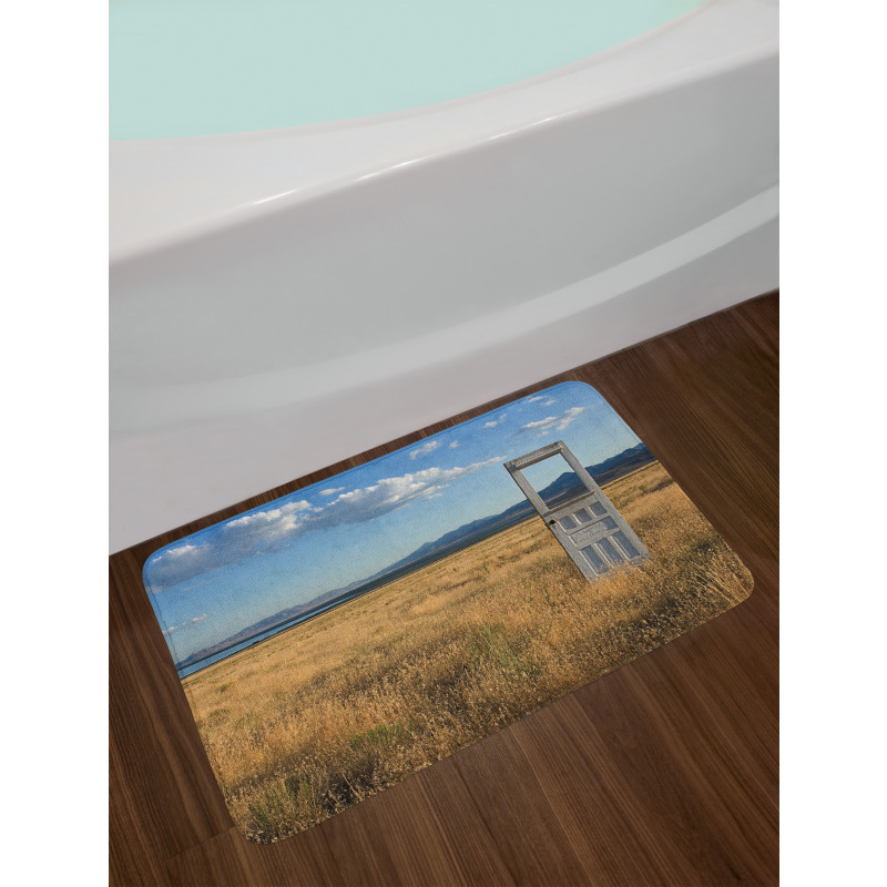 Field with Mountains Bath Mat