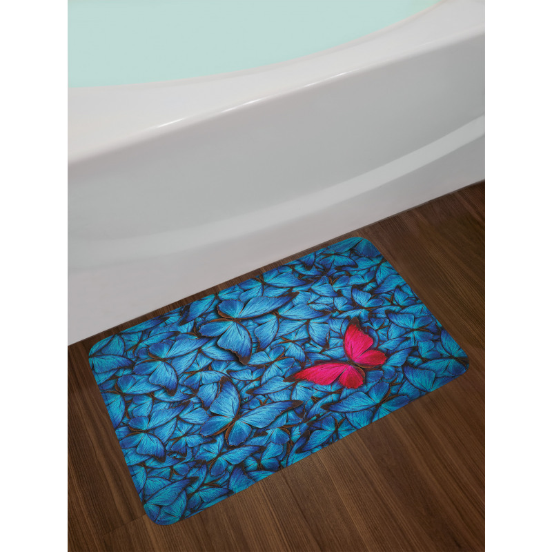 Large Bugs Lepidoptera Bath Mat