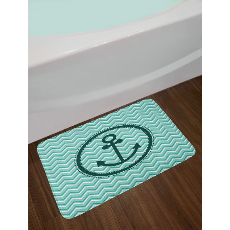 Zig Zag Pattern Bath Mat