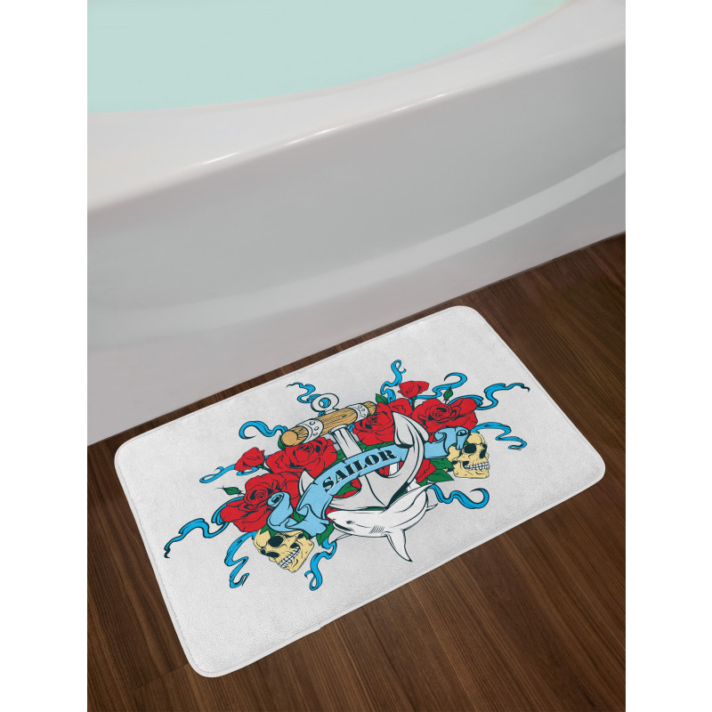 Anchor Bones Skeleton Bath Mat