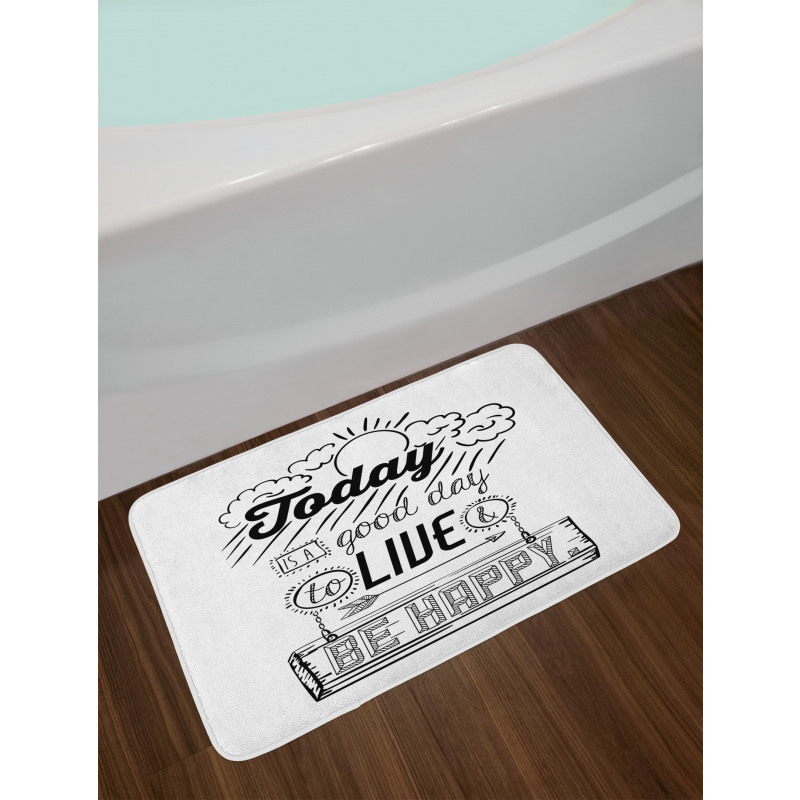 Inspiration Gratitiude Bath Mat