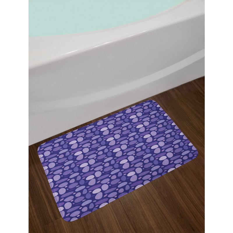 Retro Ellipse Hippie Spots Bath Mat