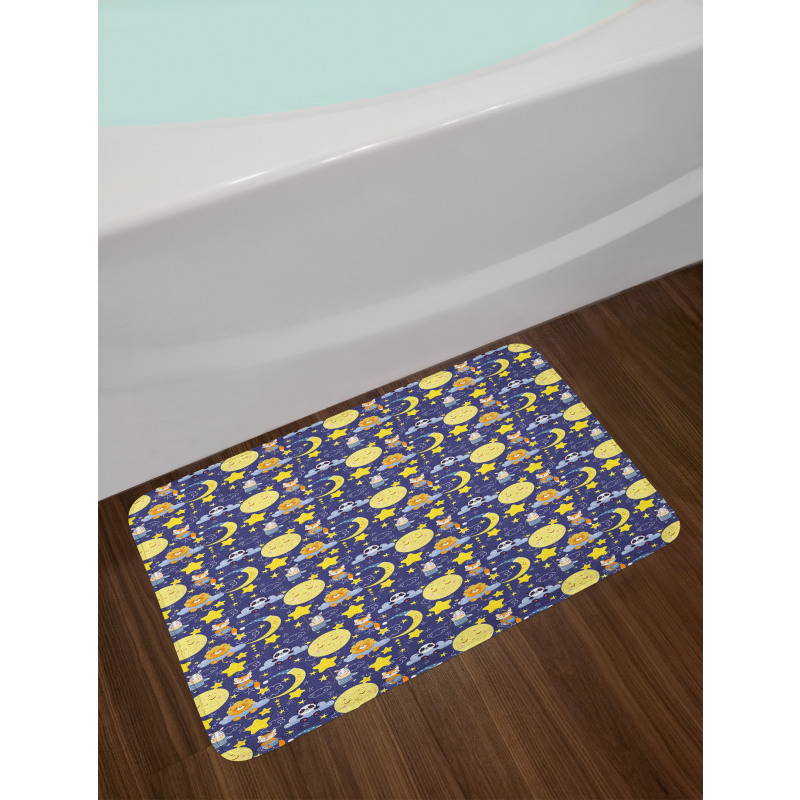 Sleeping Animals Cartoon Bath Mat