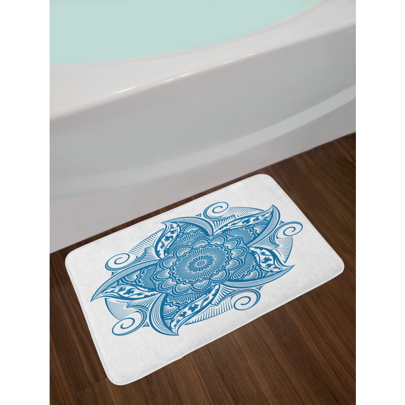 Wild Pointy Petals Bath Mat