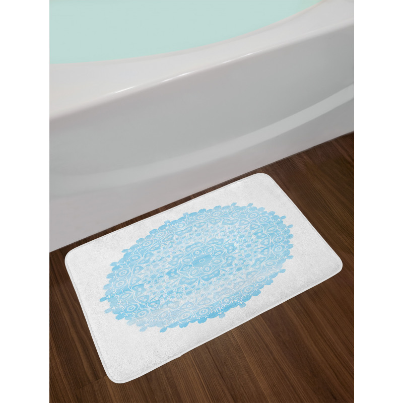 Aquarell Flowers Art Bath Mat