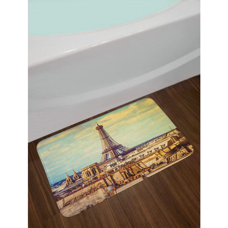 Paris Cityscape Bath Mat