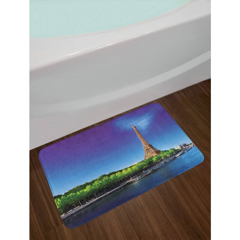 Eiffel at Sunrise Bath Mat