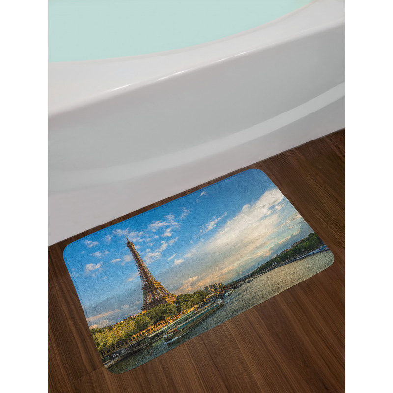 Sun Eiffel Tower Bath Mat