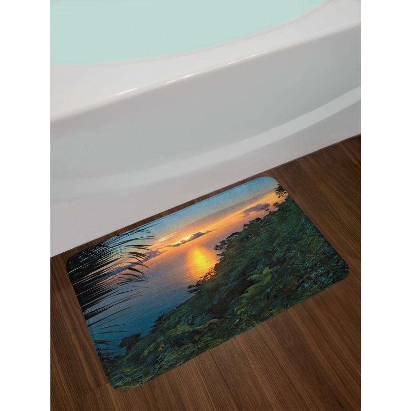 Sunrise on Ocean Seaside Bath Mat