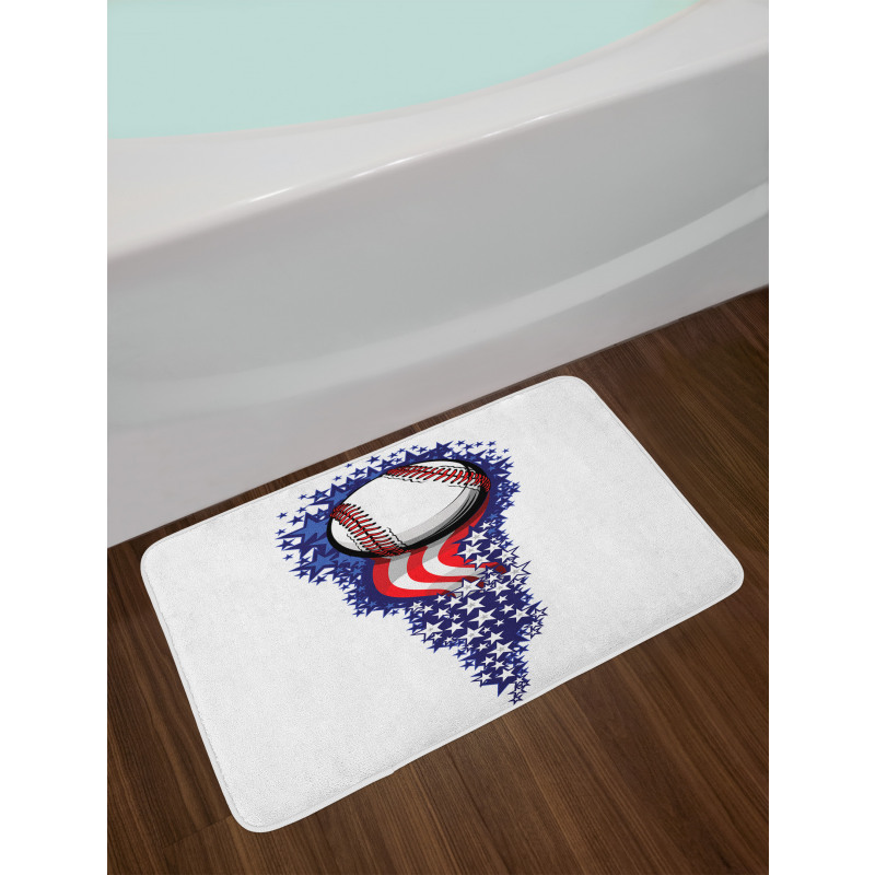 Stars Stripes Firework Bath Mat