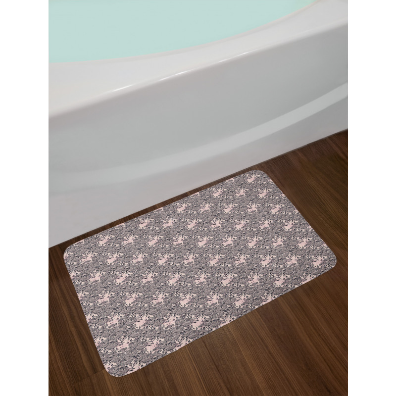 Creative Bindweed Motif Bath Mat