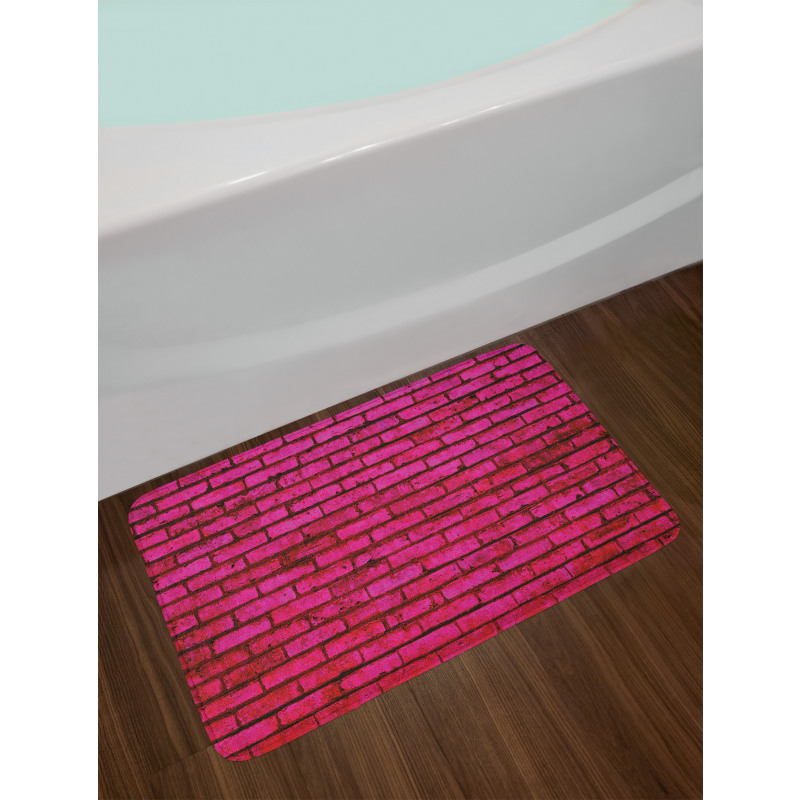 Grunge Bricks Art Bath Mat