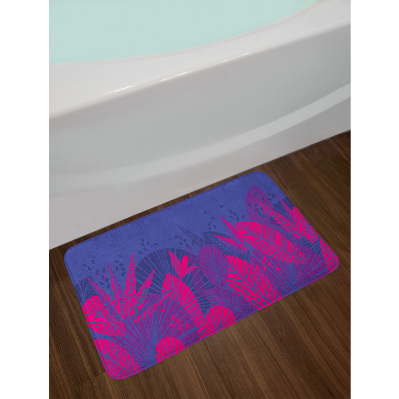 Exotic Jungle Leaf Bath Mat