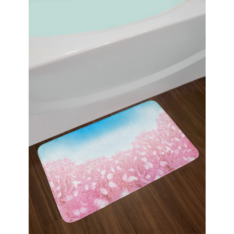 Cherry Blossom View Bath Mat