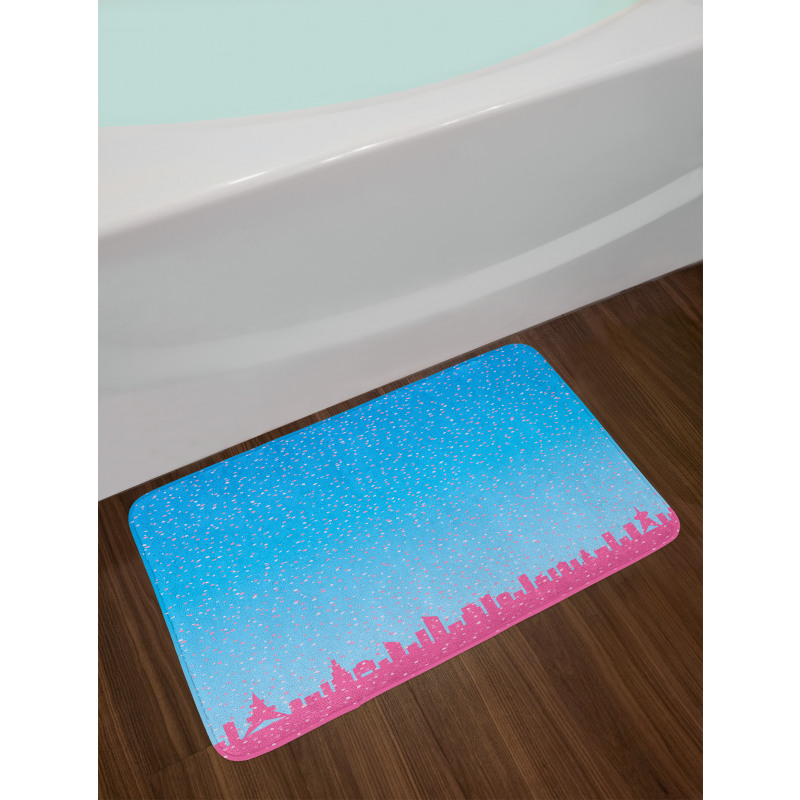 Petals on Skyline Bath Mat