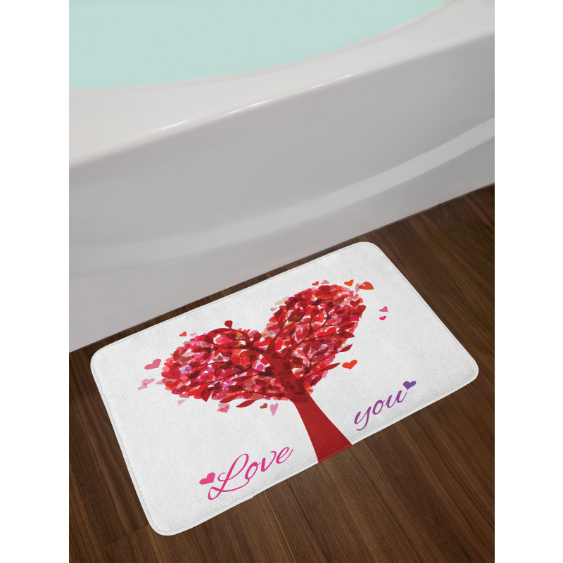 Vintage Romance Heart Bath Mat