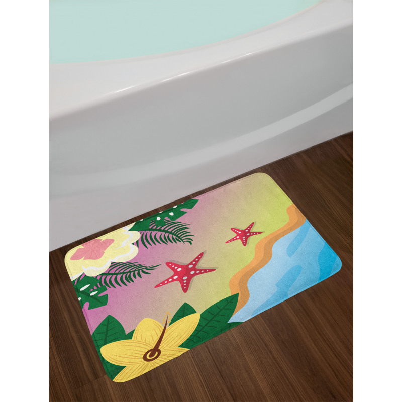 Lovey Tropic Nautical Bath Mat