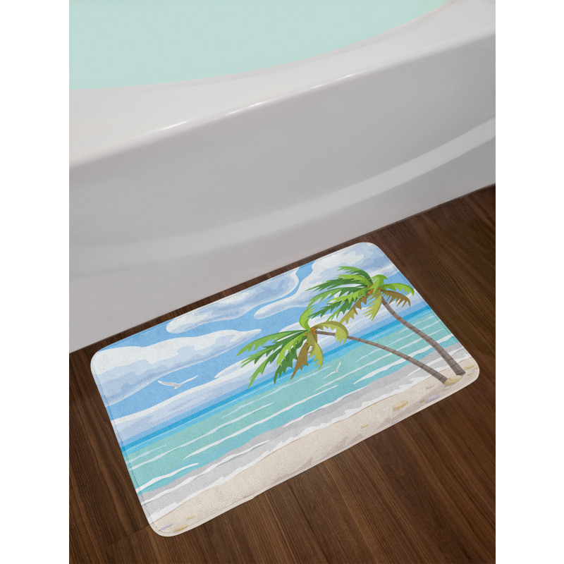 Summer Coast Wind Bath Mat