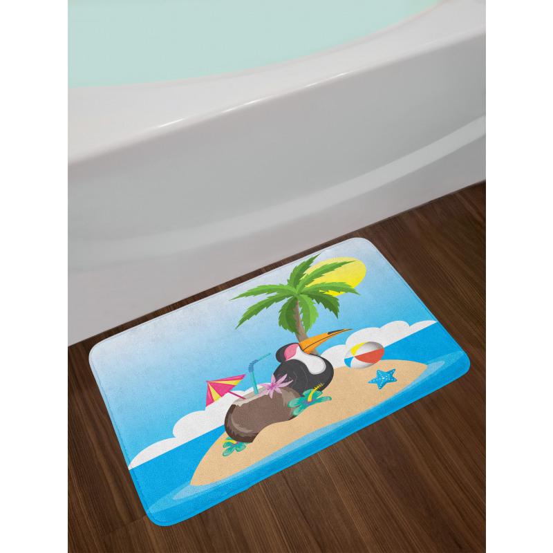 Tropic Funny Cartoon Bath Mat