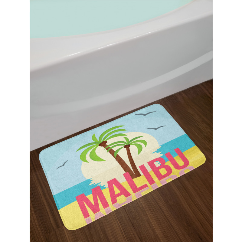 Malibu Sunset Ocean Bath Mat