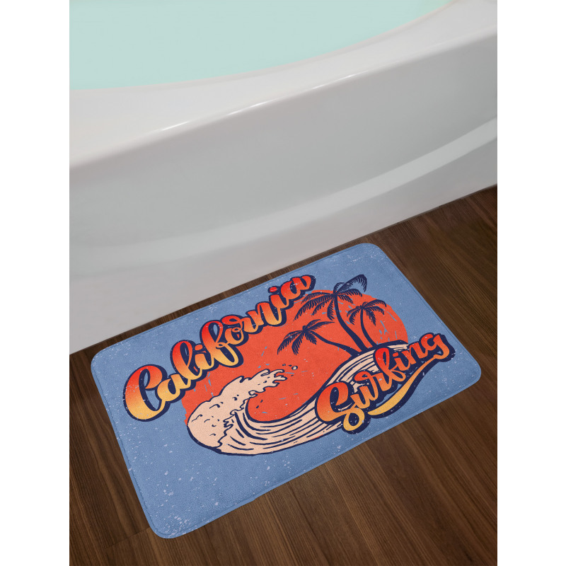 California Surfing Bath Mat