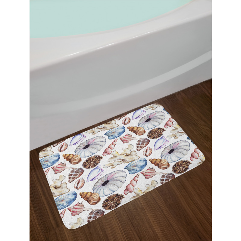 Seashell Coral Reef Bath Mat