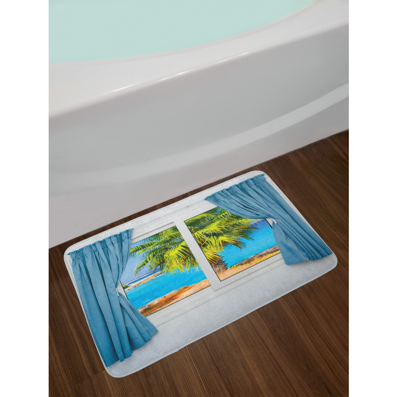 Tropical Beach Sun Bath Mat