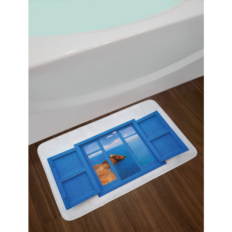 Mountain Ocean Sea Bath Mat