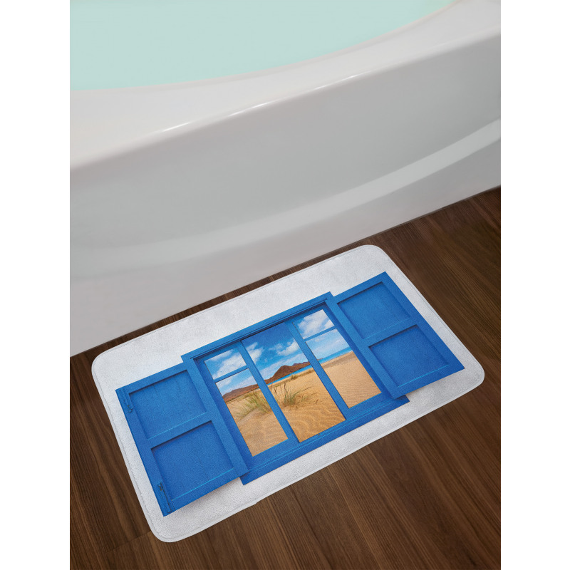 Spain Beach Distant Bath Mat