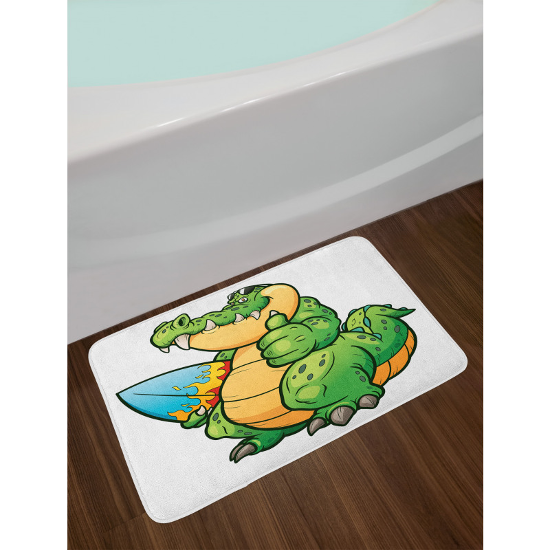 Chunky Surfer Pattern Bath Mat