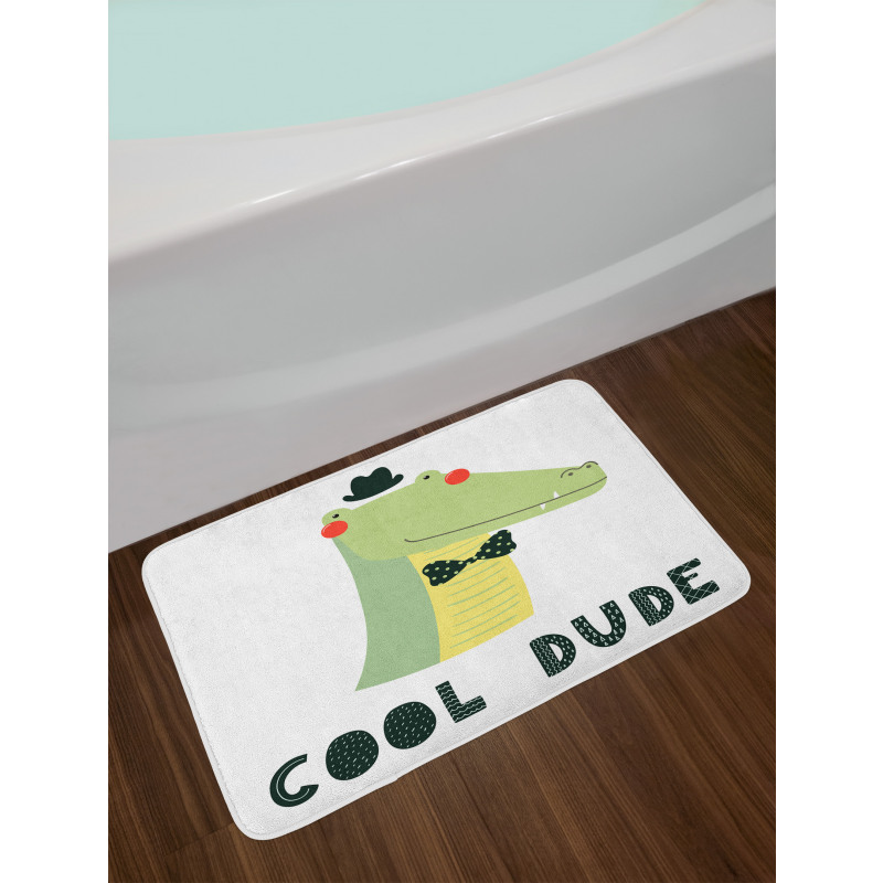 Cool Dude Funny Character Bath Mat