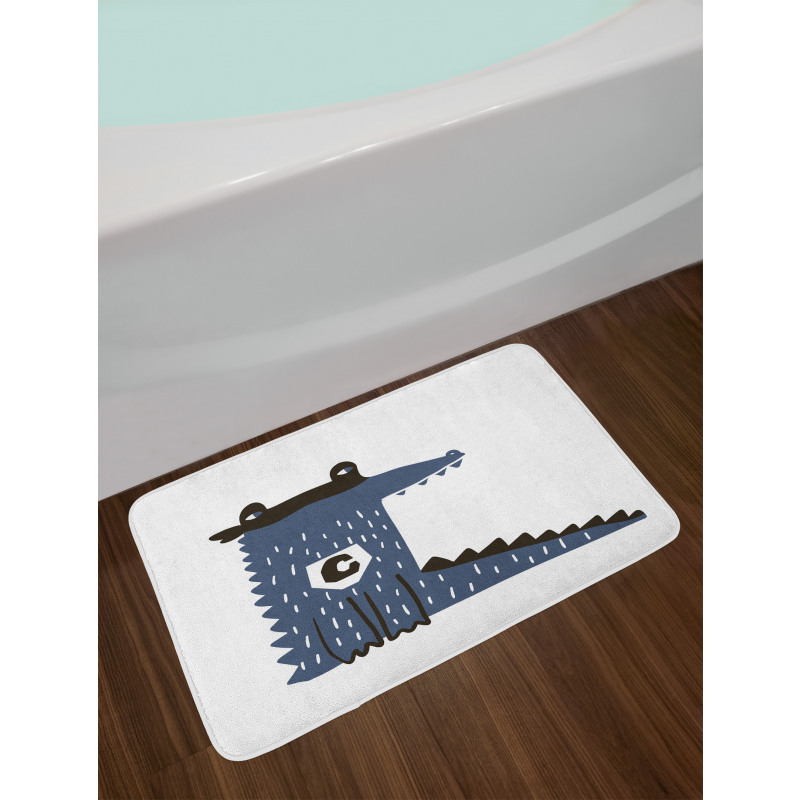 Geometric Letter C Bath Mat