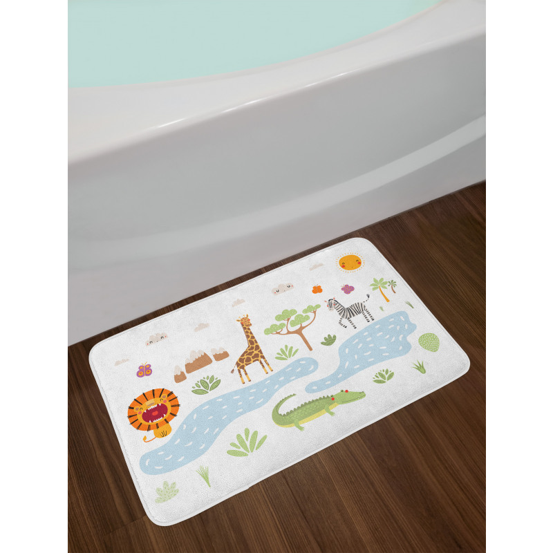 Forest Landscape Bath Mat