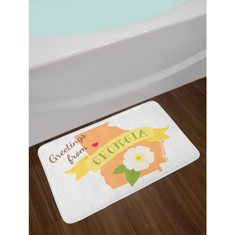 Greetings State Design Bath Mat